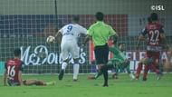 Aridane Santana scores past Subrata Pal